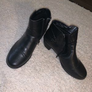 Womens Faux Leather Booties